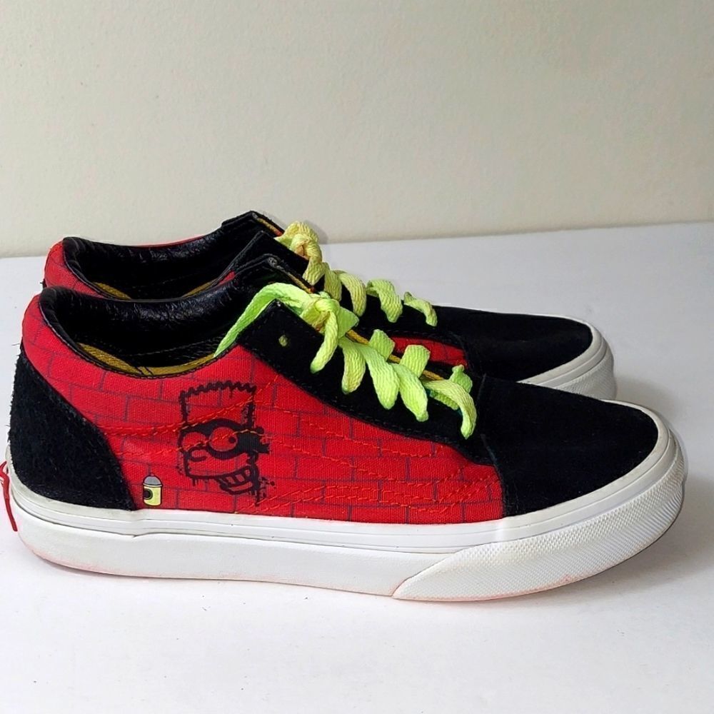 Vans SK8-Low x Simpsons El Barto Limited Edition Bart Sneakers Sz 2